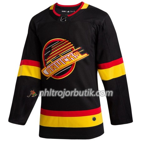 Män Ishockey Vancouver Canucks tröja Blank Flying Skate Adidas 2019-20 Svart Authentic